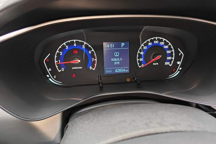 Used BAIC Beijing X3 2019 1.5T CVT Glory Edition Odometer Close Up