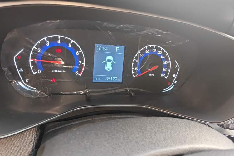 Used BAIC Beijing X3 2019 1.5T CVT Star Edition Odometer Close Up