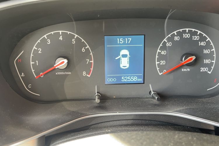 Used BAIC Beijing X3 2019 1.5T Manual Glory Edition Odometer Close Up