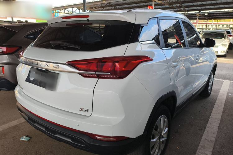 Used BAIC Beijing X3 2019 1.5L Manual Glory Edition Rear Right 45 Deg