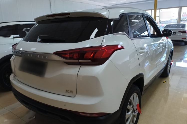 Used BAIC Beijing X3 2019 1.5L Manual Glory Edition Rear Right 45 Deg