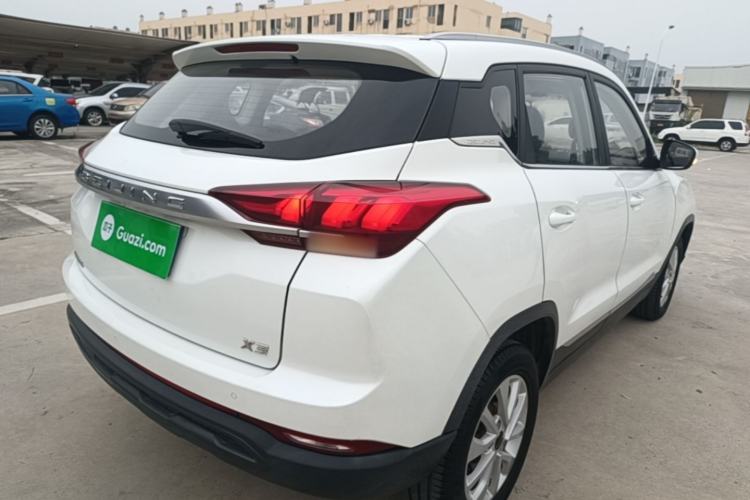Used BAIC Beijing X3 2019 1.5L Manual Glory Edition Rear Right 45 Deg