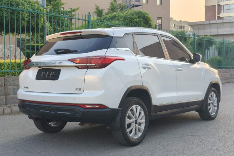 Used BAIC Beijing X3 2019 1.5L Manual Glory Edition Rear Right 45 Deg