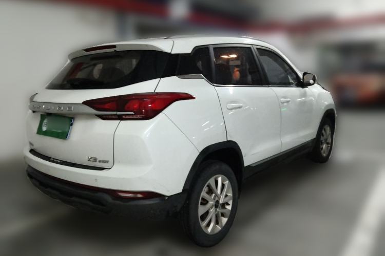 Used BAIC Beijing X3 2019 1.5T CVT Glory Edition Rear Right 45 Deg