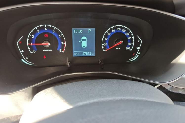 Used BAIC Beijing X3 2021 1.5T CVT Glory Edition Odometer Close Up