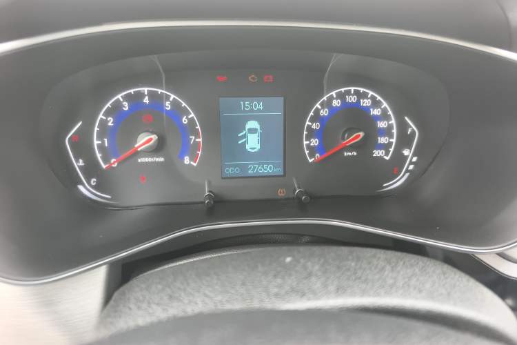 Used BAIC Beijing X3 2021 1.5T Manual Glory Edition Odometer Close Up