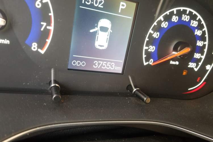 Used BAIC Beijing X3 2021 1.5T CVT Honor Edition PLUS Odometer Close Up