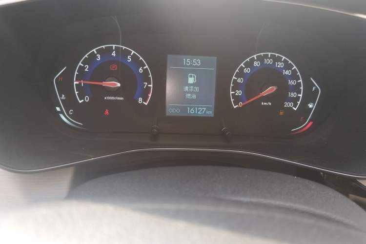 Used BAIC Beijing X3 2021 1.5T Manual Glory Edition Odometer Close Up