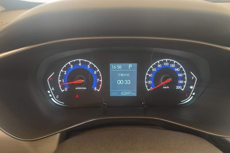 Used BAIC Beijing X3 2021 1.5T CVT Glory Edition Odometer Close Up