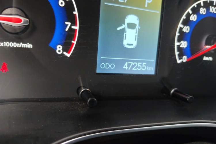 Used BAIC Beijing X3 2021 1.5T CVT Glory Edition Odometer Close Up