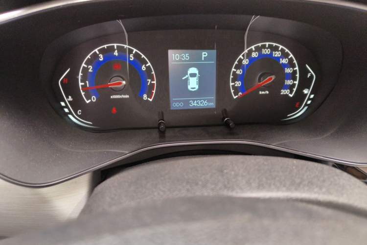 Used BAIC Beijing X3 2021 1.5T CVT Glory Edition Odometer Close Up