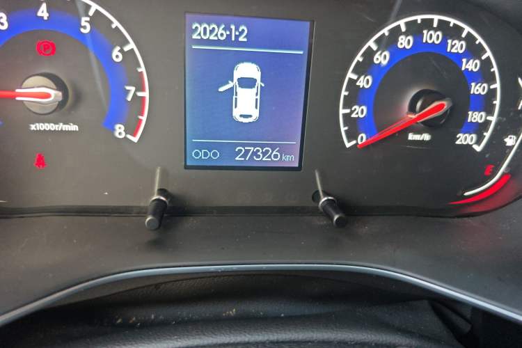 Used BAIC Beijing X3 2021 1.5T Manual Glory Edition Odometer Close Up