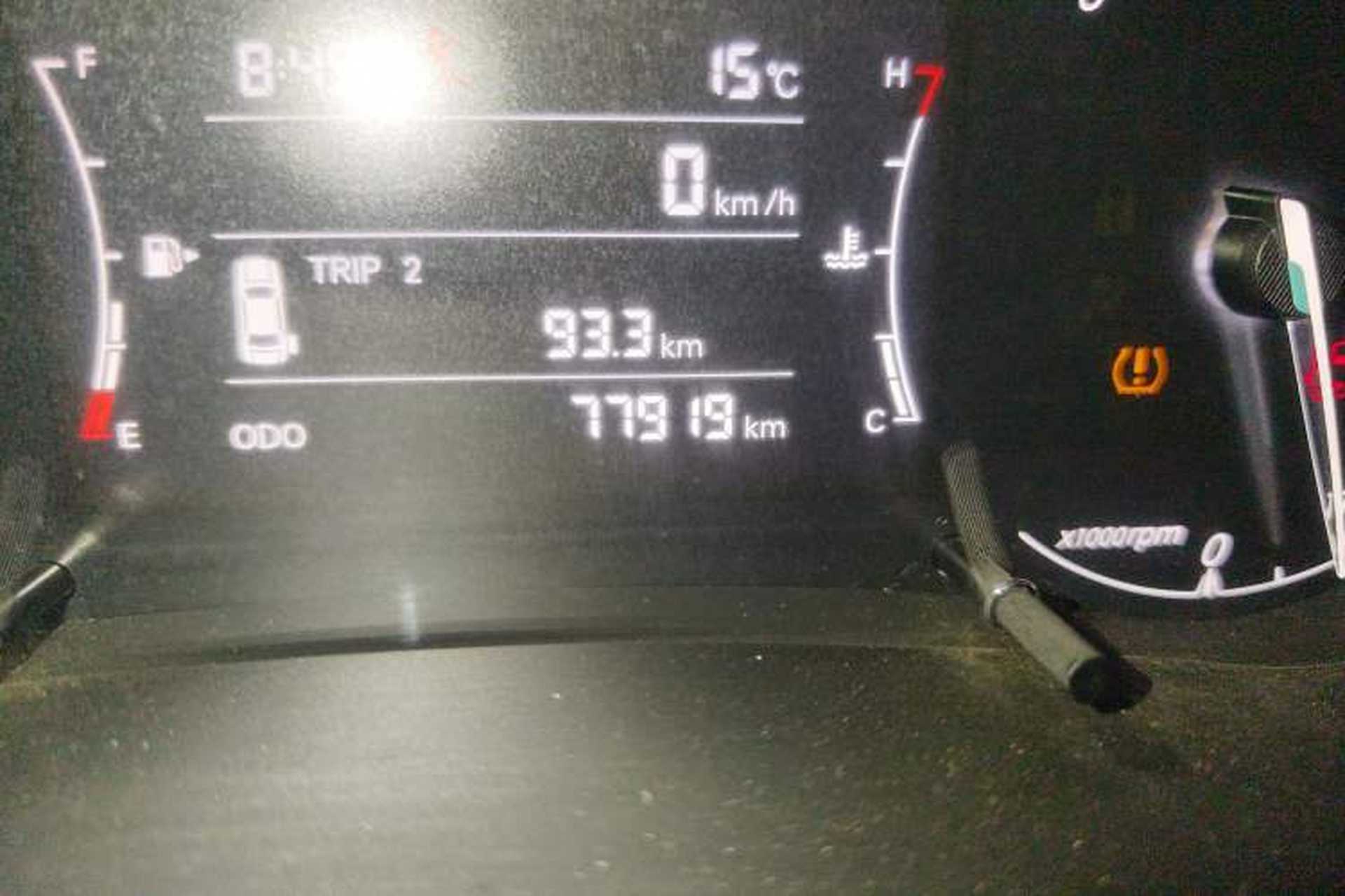 Used BAIC Beijing X5 2018 1.5T Manual Elite Edition National V Odometer Close Up
