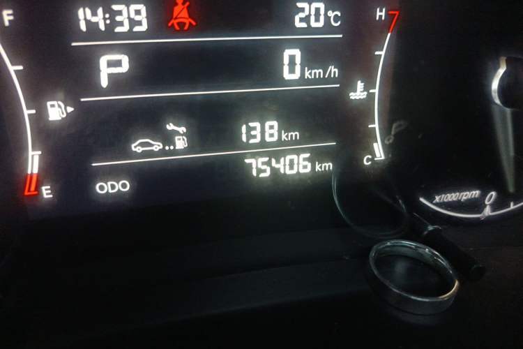 Used BAIC Beijing X5 2019 1.5T CVT Elite Version China VI Odometer Close Up