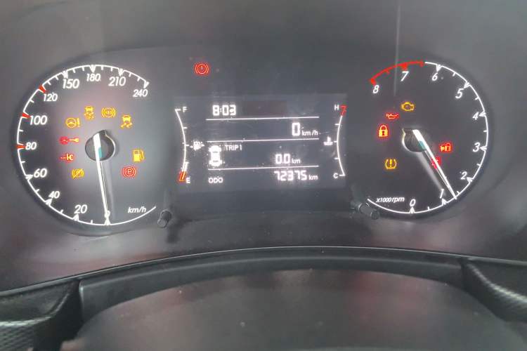 Used BAIC Beijing X5 2020 1.5T Manual Advance Edition China VI Odometer Close Up