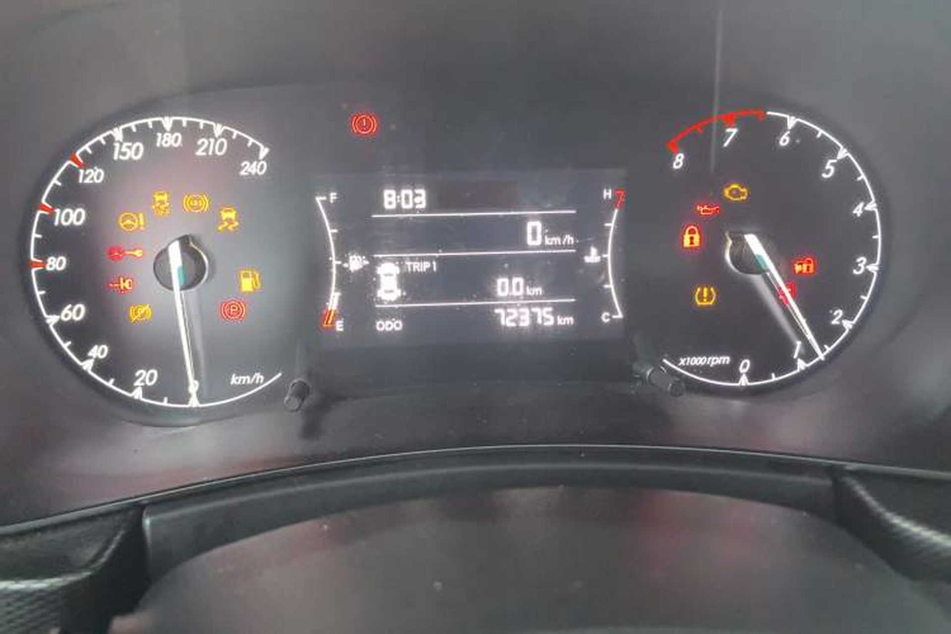 Used BAIC Beijing X5 2020 1.5T Manual Advance Edition China VI Odometer Close Up
