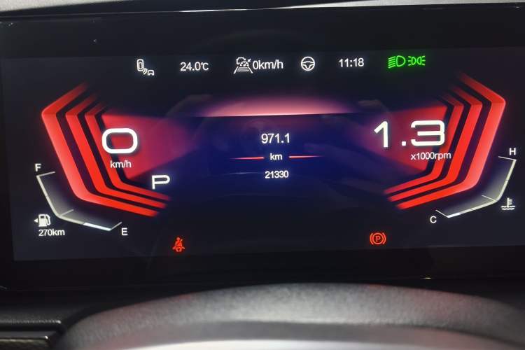 Used BAIC Beijing X7 2023 1.5TD DCT Super Enjoyment+ Version Odometer Close Up
