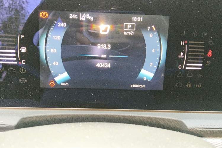 Used BAIC Beijing X7 2020 1.5TD DCT ZhiShang Edition Odometer Close Up