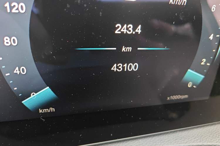 Used BAIC Beijing X7 2020 1.5TD DCT ZhiShang Edition Odometer Close Up