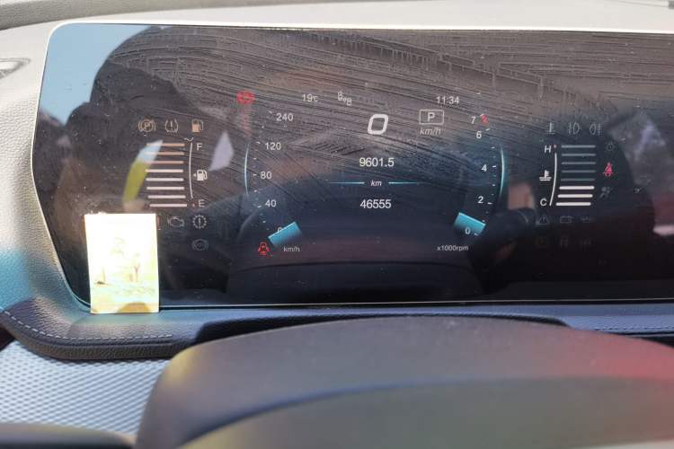 Used BAIC Beijing X7 2020 1.5TD DCT ZhiShang Edition Odometer Close Up