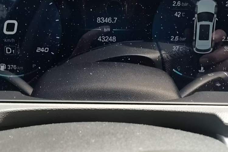 Used BAIC Beijing X7 2020 1.5TD DCT Leading Edition Odometer Close Up