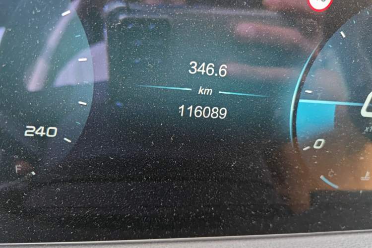 Used BAIC Beijing X7 2020 1.5TD DCT Leading Edition Odometer Close Up