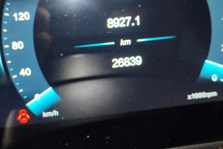 Used BAIC Beijing X7 2020 1.5TD DCT ZhiShang Edition Odometer Close Up