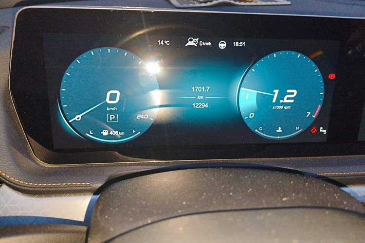 Used BAIC Beijing X7 2020 1.5TD DCT Leading Edition Odometer Close Up