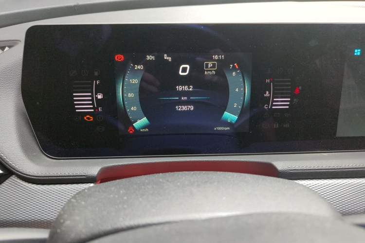 Used BAIC Beijing X7 2020 1.5TD DCT ZhiShang Edition Odometer Close Up