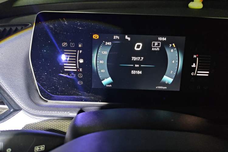 Used BAIC Beijing X7 2020 1.5TD DCT ZhiShang Edition Odometer Close Up