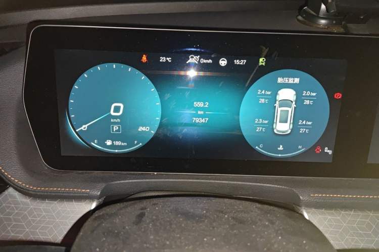 Used BAIC Beijing X7 2020 1.5TD DCT Leading Edition Odometer Close Up