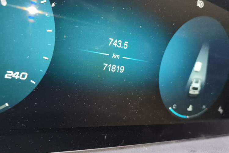 Used BAIC Beijing X7 2020 1.5TD DCT Leading Edition Odometer Close Up