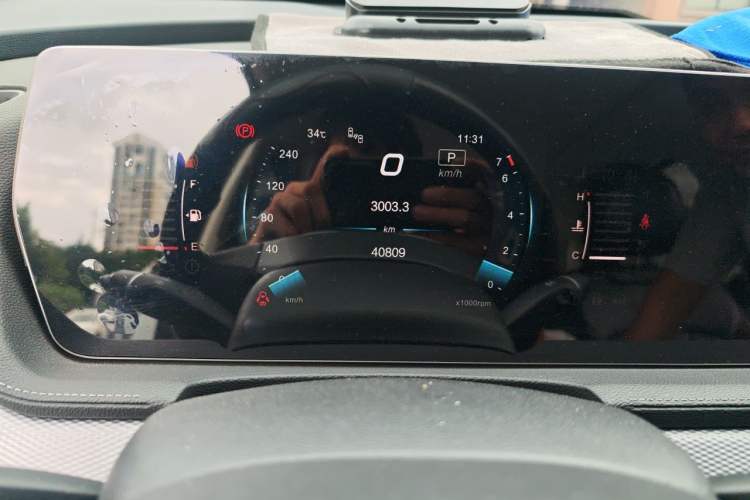 Used BAIC Beijing X7 2020 1.5TD DCT ZhiShang Edition Odometer Close Up