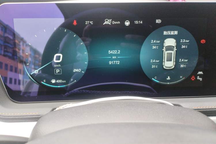 Used BAIC Beijing X7 2020 1.5TD DCT Leading Edition Odometer Close Up