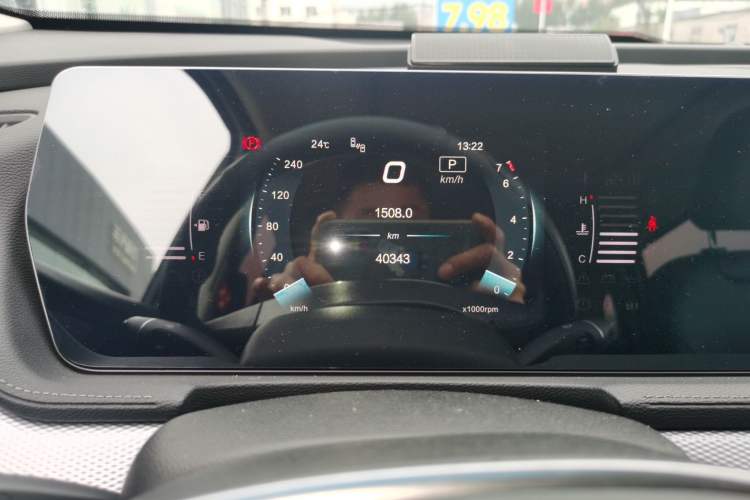Used BAIC Beijing X7 2020 1.5TD DCT ZhiShang Edition Odometer Close Up