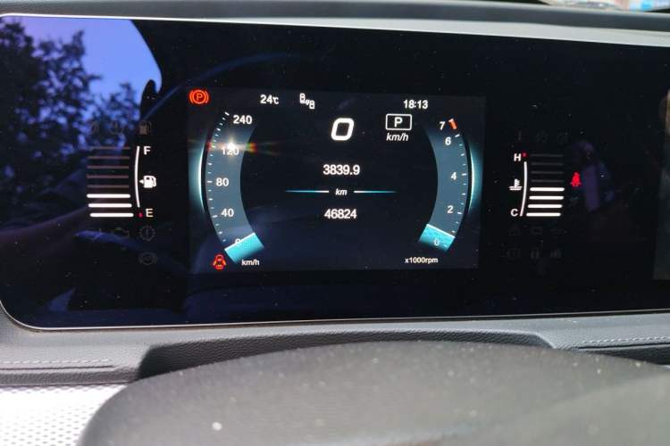Used BAIC Beijing X7 2020 1.5TD DCT ZhiShang Edition Odometer Close Up