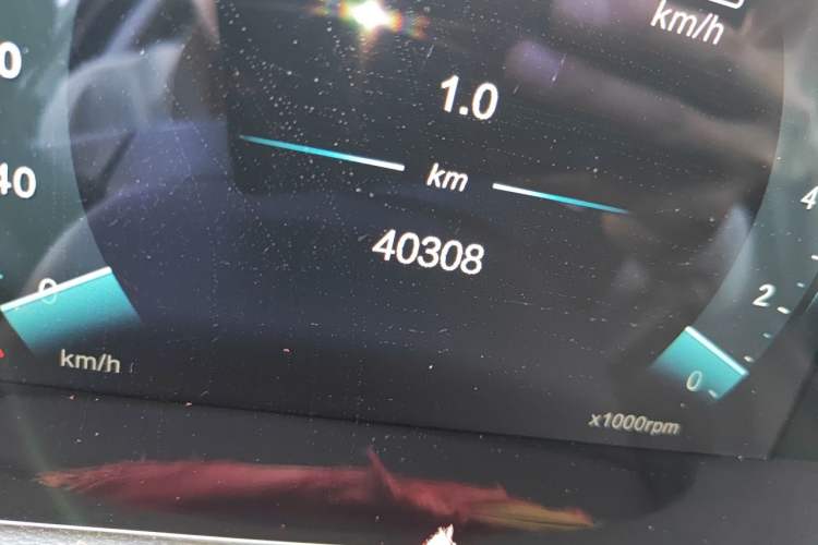 Used BAIC Beijing X7 2022 1.5TD DCT ZhiShang Edition Odometer Close Up