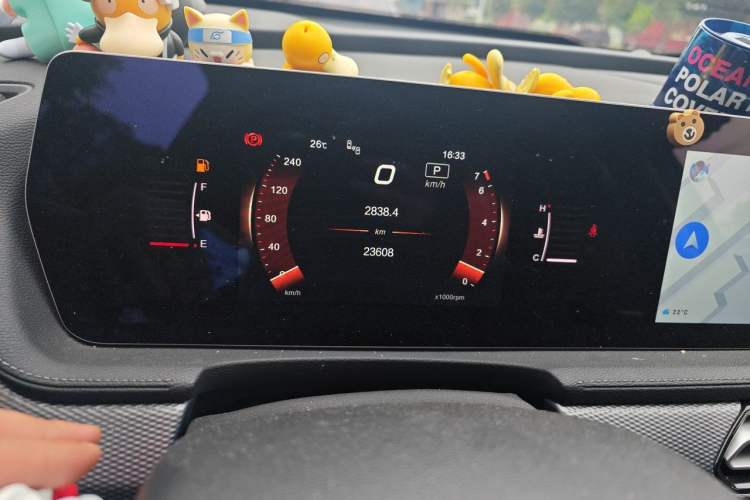 Used BAIC Beijing X7 2022 1.5TD DCT ZhiShang Edition Odometer Close Up