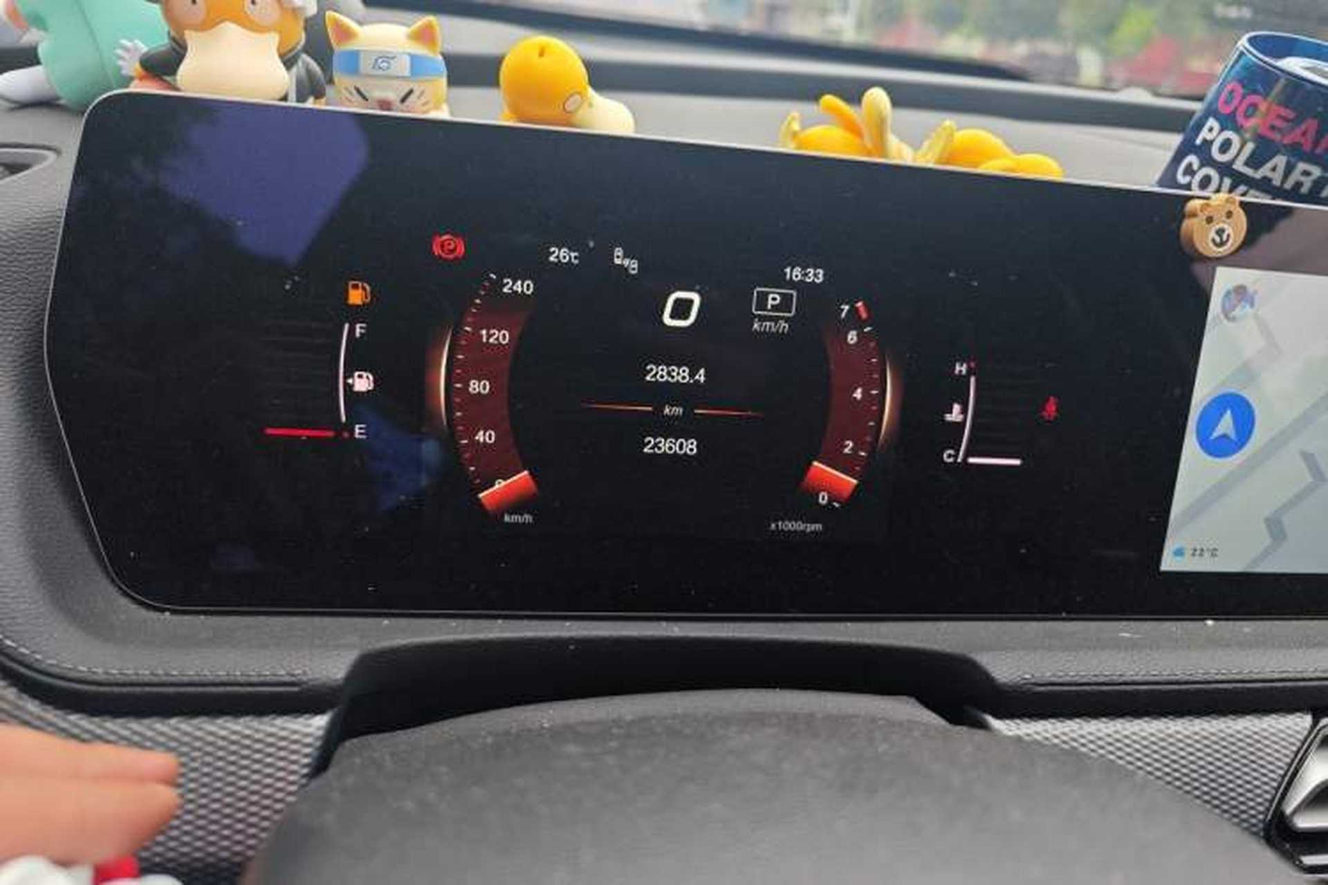 Used BAIC Beijing X7 2022 1.5TD DCT ZhiShang Edition Odometer Close Up