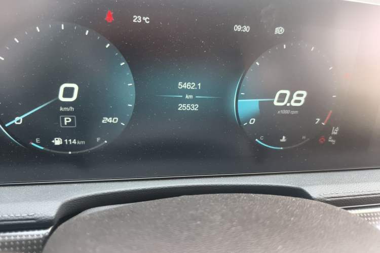 Used BAIC Beijing X7 2022 1.5TD DCT Trendy Edition Odometer Close Up