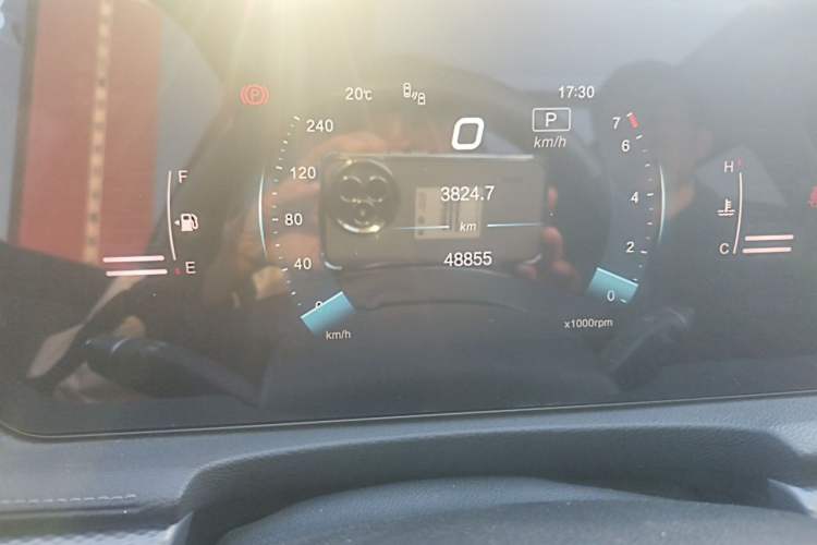 Used BAIC Beijing X7 2022 1.5TD DCT ZhiShang Edition Odometer Close Up