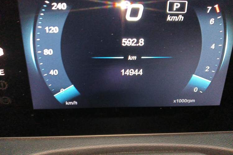Used BAIC Beijing X7 2022 1.5TD DCT ZhiShang Edition Odometer Close Up