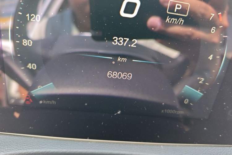 Used BAIC Beijing X7 2022 1.5TD DCT ZhiShang Edition Odometer Close Up