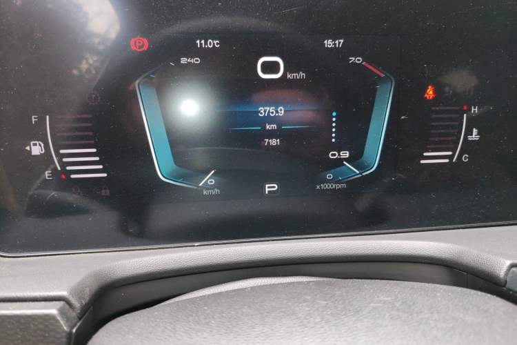 Used BAIC Beijing X7 2023 1.5TD DCT Premium+ Edition Odometer Close Up
