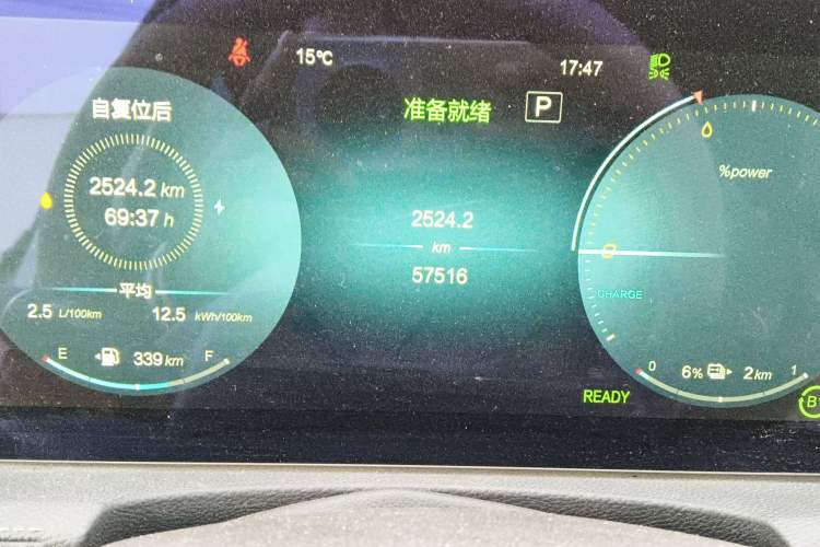 Used BAIC Beijing X7 PHEV 2020 PHEV Trendy Edition Odometer Close Up