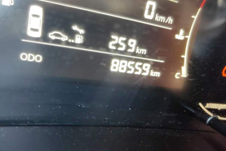 Used BAIC Changhe A6 2018 1.5L Manual Elite Edition Odometer Close Up