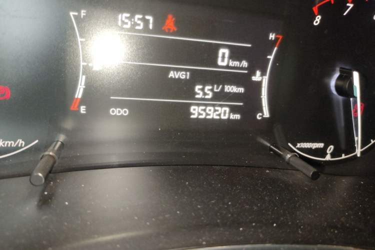 Used BAIC Changhe A6 2018 1.5L Manual Elite Edition Odometer Close Up