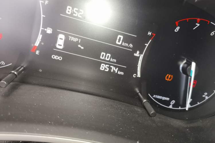 Used BAIC Changhe A6 2019 1.5L Manual Elite Edition Odometer Close Up