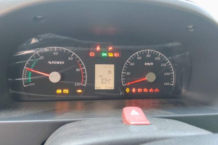 Used BAIC Changhe EV2 2021 10° Version 6.6kW Charger Air Conditioning 2-Seater Version Instrument Cluster