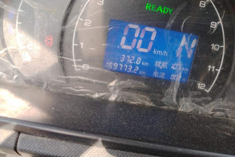 Used BAIC Changhe EV5 2019 270KM range version Odometer Close Up